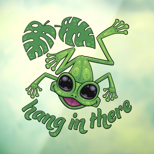 Hang In There Happy Green Tree Frog (Sheet 3)