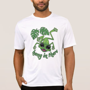 Hang In There Happy Green Tree Frog T-Shirt