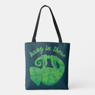 Hang In There Magical Chameleon Tote Bag