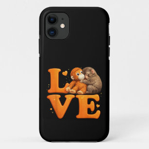 Hang in There Punch Monkey Cute Baby Macaque  Case-Mate iPhone Case