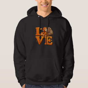 Hang in There Punch Monkey Cute Baby Macaque Hoodie
