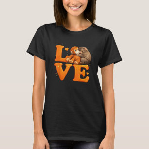 Hang in There Punch Monkey Cute Baby Macaque T-Shirt