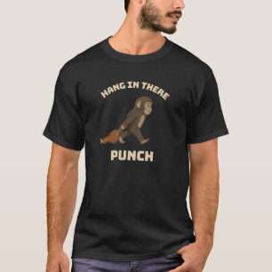 Hang In There Punch – Resilient Monkey with Plush T-Shirt