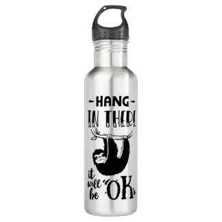 Hang In There Sloth 710 Ml Water Bottle