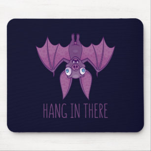 Hang In There Wacky Vampire Bat Mouse Pad