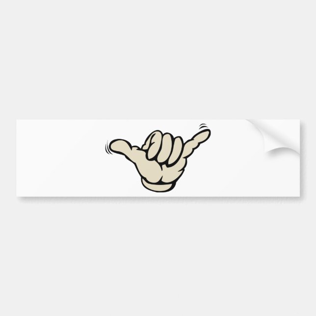 Hang Loose Bumper Sticker (Front)