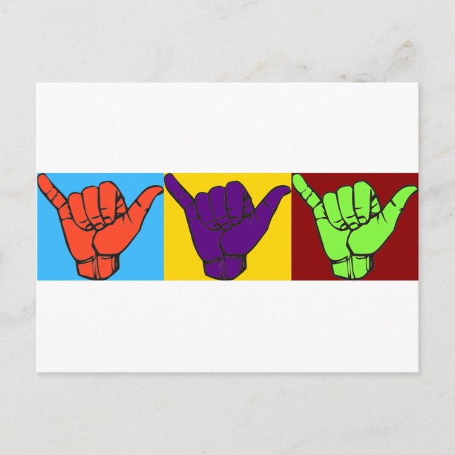 Hang loose design postcard (Front)