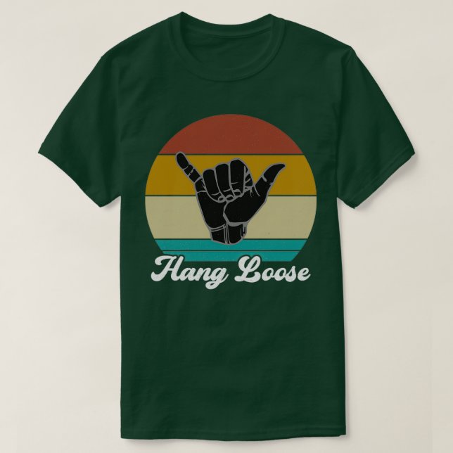 Hang Loose Shaka Reggae Aloha Hawaiian Hand Sign 1 T-Shirt (Design Front)