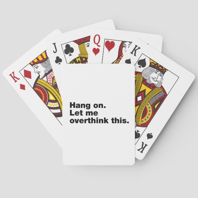 Hang on. Let me overthink this. Playing Cards (Back)