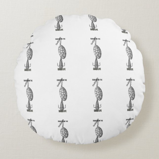 Hang On The Good Life Round Cushion (Front)