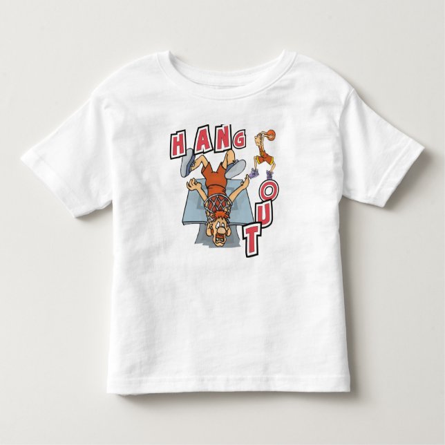 Hang Out Basketball Jersey Toddler T-Shirt (Front)