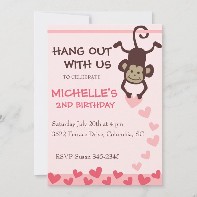 Hang Out Birthday Party Invitation (Front)