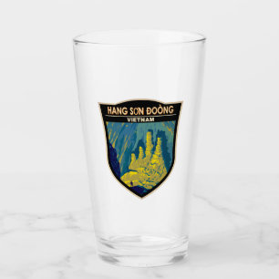 Hang Son Doong Cave Vietnam Travel Art Vintage Glass