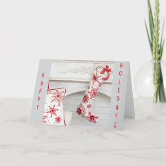HANG STOCKING-HOPE FILLED WITH "JOY" HOLIDAY CARD