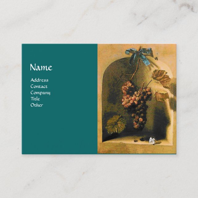 HANGED GRAPES RUSTIC VINEYARD,WINERY,VITICULTURE BUSINESS CARD (Front)