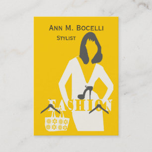 Hanger Sewing Fashion Designer Professional Model Business Card