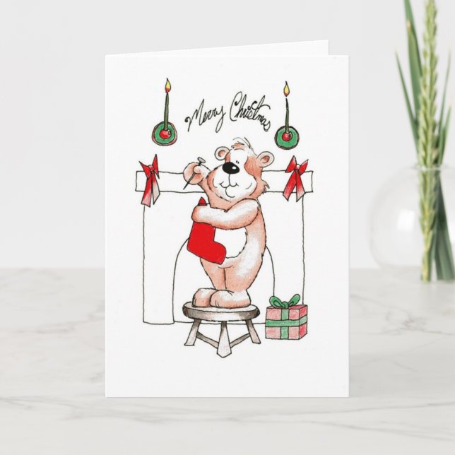 Hangin' Stockings Holiday Card (Front)