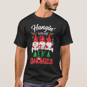 Hangin' With My Er Gnomies Nurse Christmas Santa H T-Shirt