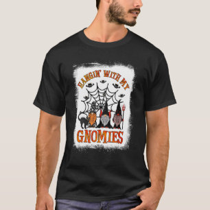 Hangin' With My Gnomies Cute Halloween Pumpkin Gno T-Shirt