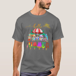 Hangin' With My Gnomies Gnomes Summer Vacation Cut T-Shirt