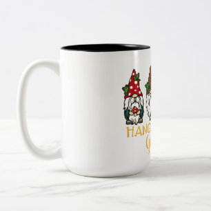 Hangin’ with My Gnomies Two-Tone Coffee Mug