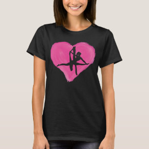 Hanging Aerialist Aerial Hoop Heart Air Acrobatic T-Shirt