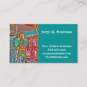 Hanging Angel Metal Art Chilli Peppers Painted Fro Business Card