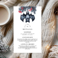 Hanging Bat Gothic Winter Wedding