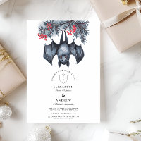 Hanging Bat Gothic Winter Wedding