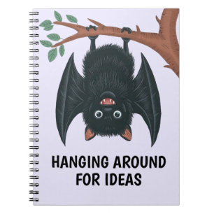 Hanging Bat Notebook