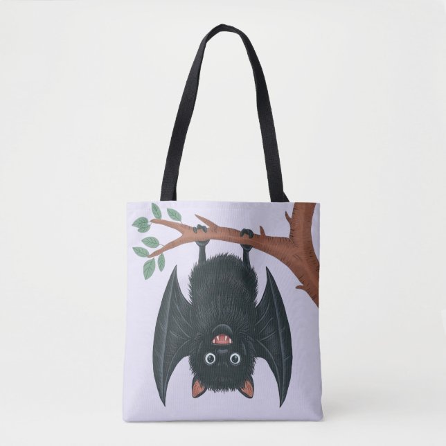 Hanging Bat Tote Bag (Front)