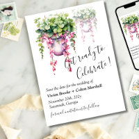 Hanging Blooms Minimalist Floral Wedding