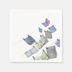 Hanging Books Paper Napkin