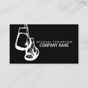 Hanging Boxing Gloves, Boxing Business Card
