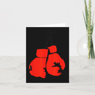 Hanging Boxing Gloves  Card