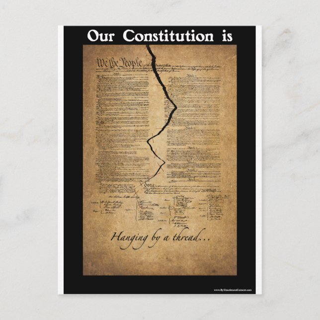 Hanging by a Thread Postcard (Front)