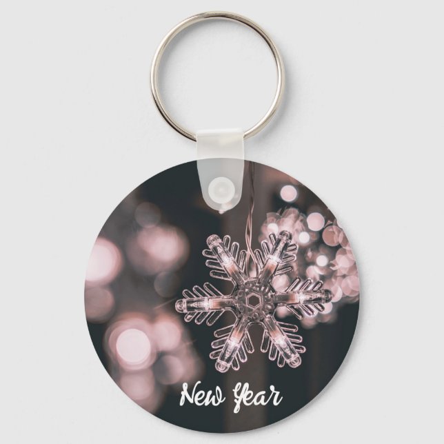 Hanging Christmas Ornament Keychain (Front)