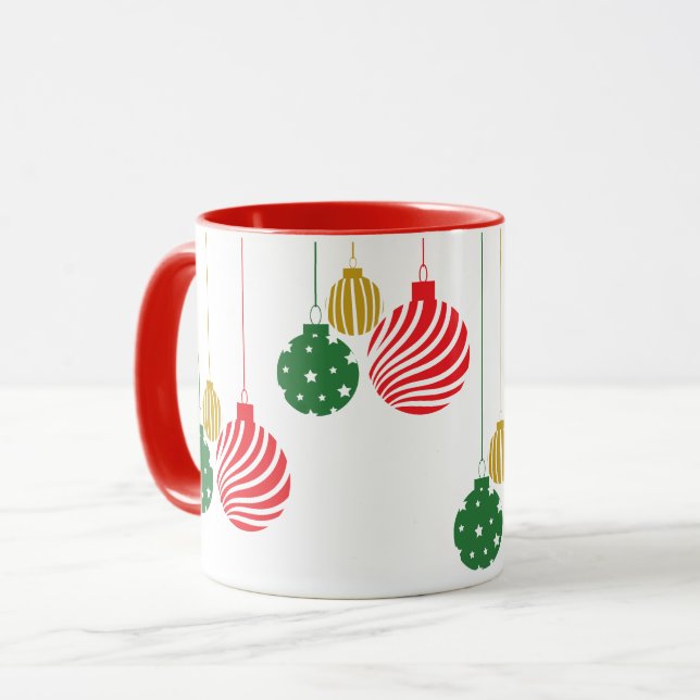 Hanging Christmas Ornaments Mug (Front Left)