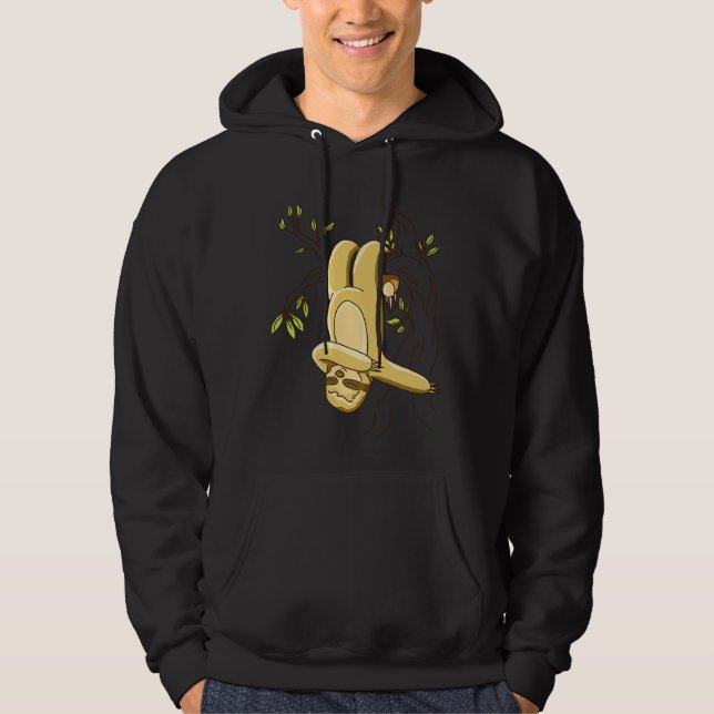Hanging Dabbing Sloth Hoodie (Front)