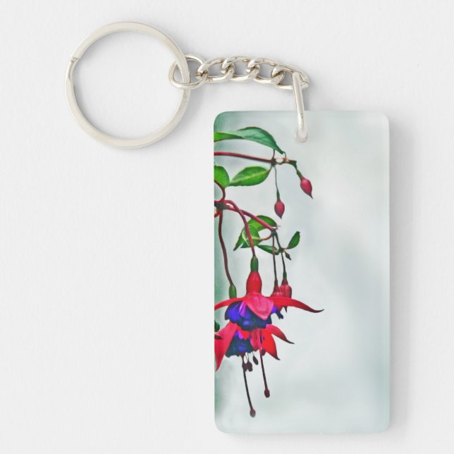 Hanging Fuchsia Key Ring (Front)