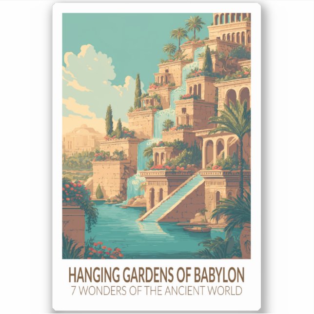 Hanging Gardens of Babylon 7 Wonders of the World (Front)