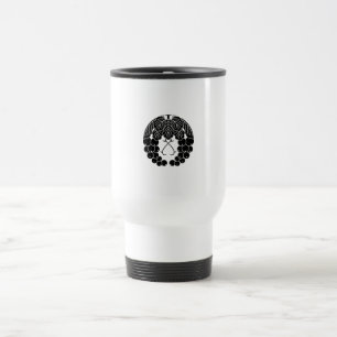 Hanging grapes travel mug