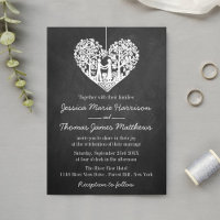 Hanging Heart Tree Chalkboard Wedding Collection