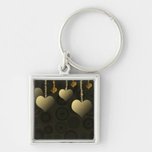 Hanging Hearts Keychain