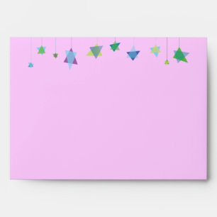 HANGING HEBREW LETTERS Baby Naming Envelope