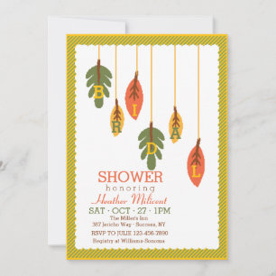Hanging Leaves Invitation