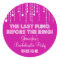 Hanging Lights Bachelorette Party Round Sticker