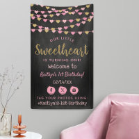 Hanging Love Hearts Sweetheart Birthday Welcome