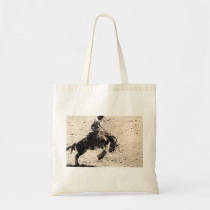 Hanging On - Bronco Busting Champ Tote Bag
