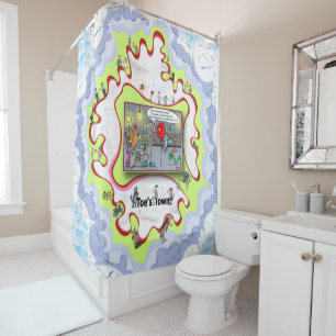 Hanging on Every Word Absurd Situational Shower Curtain